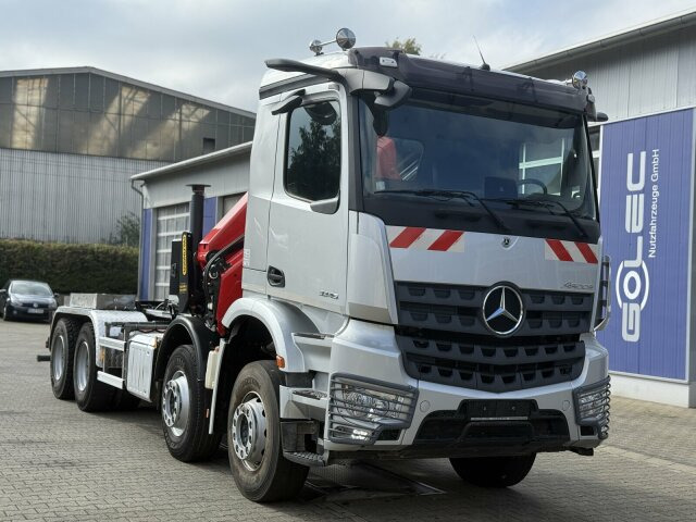 Mercedes-Benz Arocs 3246 8x4 Abrollkipper Kran Palfinger 19001 - Hook lift truck, Crane truck: picture 1 Mercedes-Benz Arocs 3246 8x4 Abrollkipper Kran Palfinger 19001 - Hook lift truck, Crane truck: picture 1