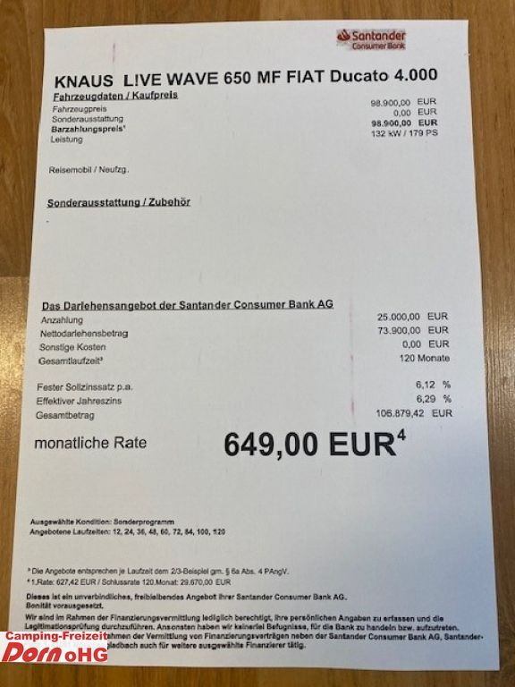 Knaus L!VE WAVE 650 MF Automatik/180 PS/Heavy - Semi-integrated motorhome: picture 5 Knaus L!VE WAVE 650 MF Automatik/180 PS/Heavy - Semi-integrated motorhome: picture 5