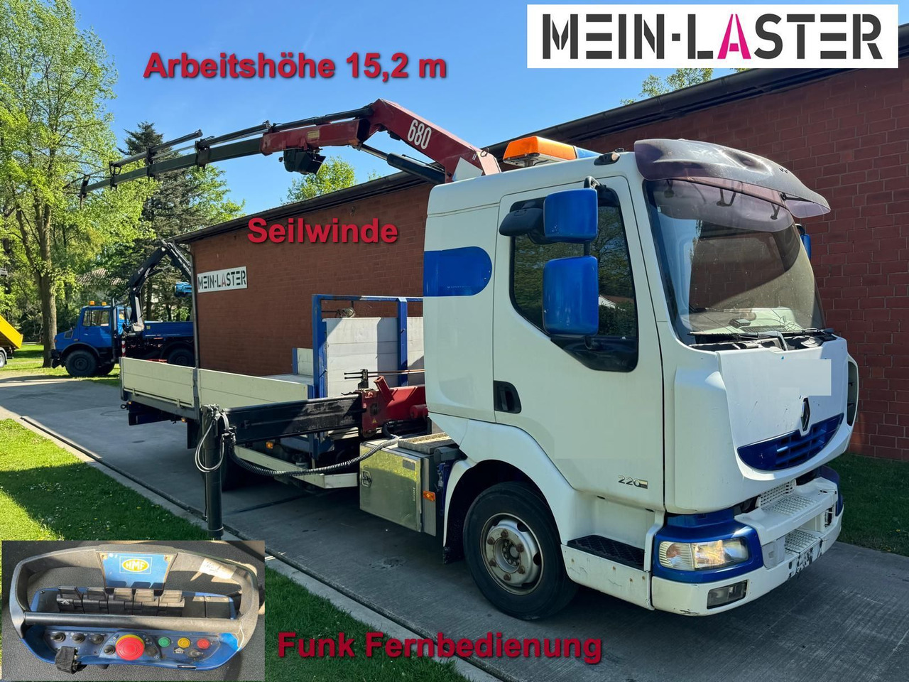 Renault Midlum 220 HMF 683 K4 15m-400 Kg Funk Seilwinde - Crane truck: picture 1 Renault Midlum 220 HMF 683 K4 15m-400 Kg Funk Seilwinde - Crane truck: picture 1