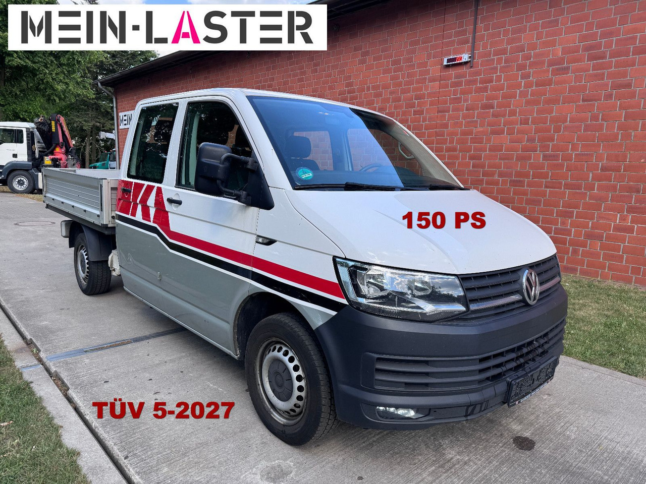 Volkswagen VW T6 2.0 TDI Doka Pritsche 6 Sitzer TÜV 5-27 - Flatbed van, Combi van: picture 1 Volkswagen VW T6 2.0 TDI Doka Pritsche 6 Sitzer TÜV 5-27 - Flatbed van, Combi van: picture 1