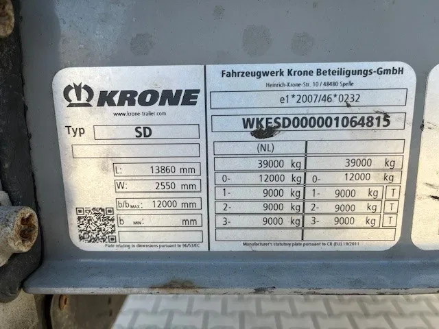 Krone 2023 Krone XL mega hupac flat with damage - Closed box semi-trailer: picture 4 Krone 2023 Krone XL mega hupac flat with damage - Closed box semi-trailer: picture 4