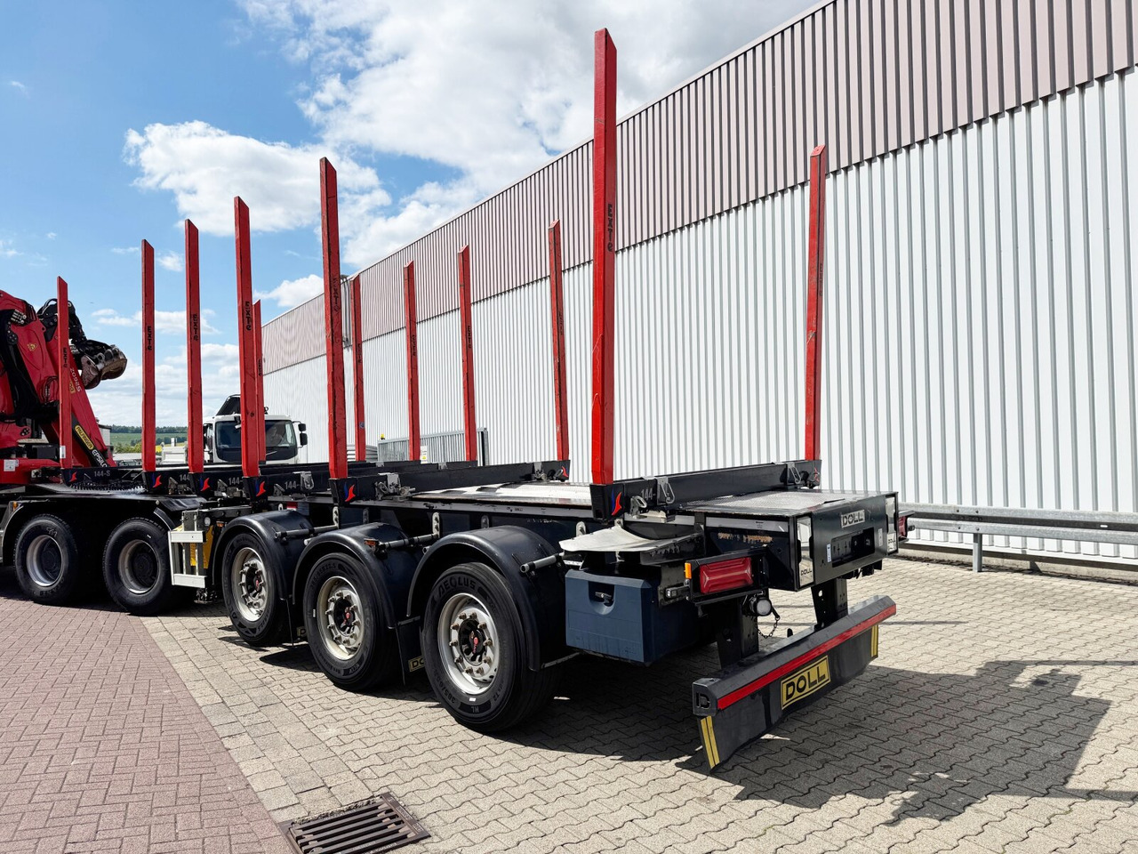 Timber semi-trailer Doll LOGO H3L-14XL LOGO H3L-14XL, Liftachse, Nachlauflenkachse, teleskopierbar 9,4m-12,9: picture 9