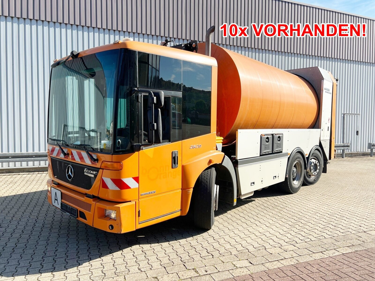 Mercedes-Benz Econic 2629 L/NLA 6x2/4 Econic 2629 L/NLA 6x2/4, EEV, Lenkachse, FAUN Rotopress 519L, Zöller-Schüttung - Garbage truck: picture 1 Mercedes-Benz Econic 2629 L/NLA 6x2/4 Econic 2629 L/NLA 6x2/4, EEV, Lenkachse, FAUN Rotopress 519L, Zöller-Schüttung - Garbage truck: picture 1