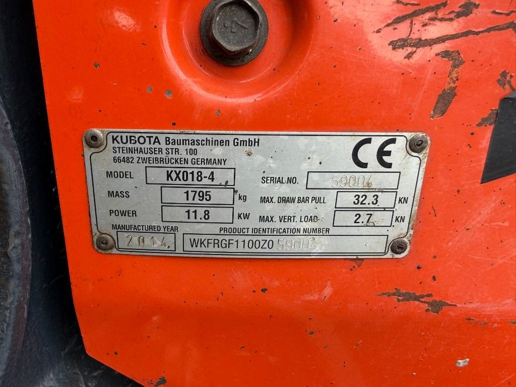 Mini excavator Kubota KX 018-4: picture 9