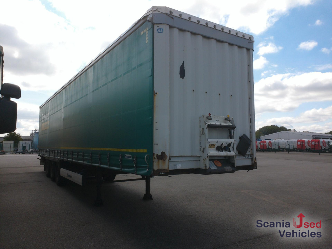 KRONE Anh. Plane u. Spriegel - Curtainsider semi-trailer: picture 1 KRONE Anh. Plane u. Spriegel - Curtainsider semi-trailer: picture 1