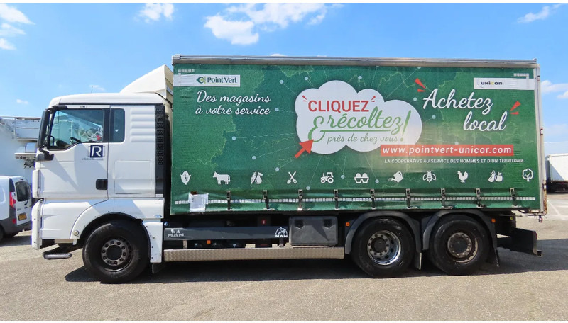 MAN TGX 18.480 446577 KM! RETARDER+ liftaxel + moving axel - Curtainsider truck: picture 1 MAN TGX 18.480 446577 KM! RETARDER+ liftaxel + moving axel - Curtainsider truck: picture 1