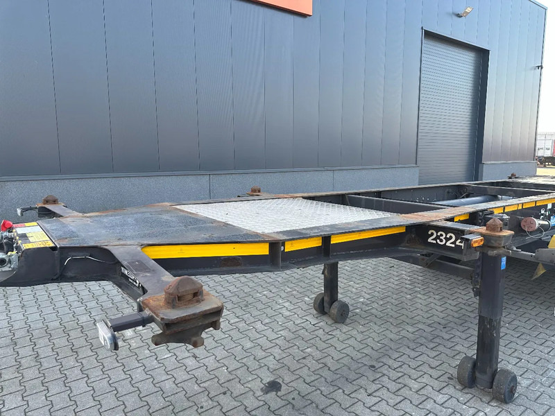 Container transporter/ Swap body semi-trailer Burg 20FT + 20FT SWAP ADR (EX/II, EX/III, FL, AT) Chassis, empty weight: 3.690kg, SAF INTRADISC, 2x Liftaxle, NL-chassis, APK/ADR: 08: picture 8