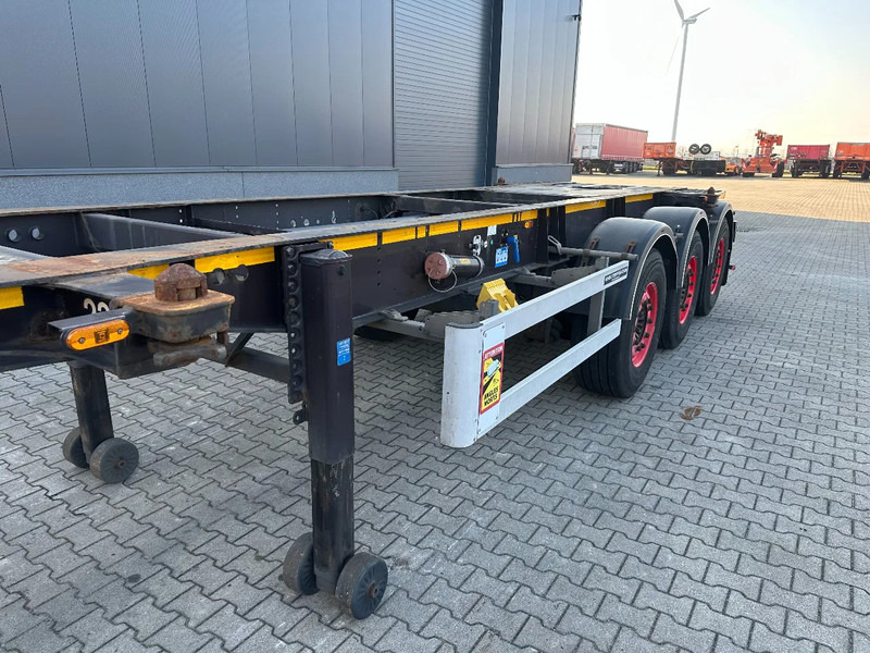 Container transporter/ Swap body semi-trailer Burg 20FT + 20FT SWAP ADR (EX/II, EX/III, FL, AT) Chassis, empty weight: 3.690kg, SAF INTRADISC, 2x Liftaxle, NL-chassis, APK/ADR: 08: picture 9