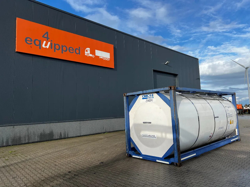 CIMC 20FT ISO, 25.070L/1-COMP/3 BAFFELS/4 manholes, ADR valid until 01/2027 - Storage tank: picture 1 CIMC 20FT ISO, 25.070L/1-COMP/3 BAFFELS/4 manholes, ADR valid until 01/2027 - Storage tank: picture 1