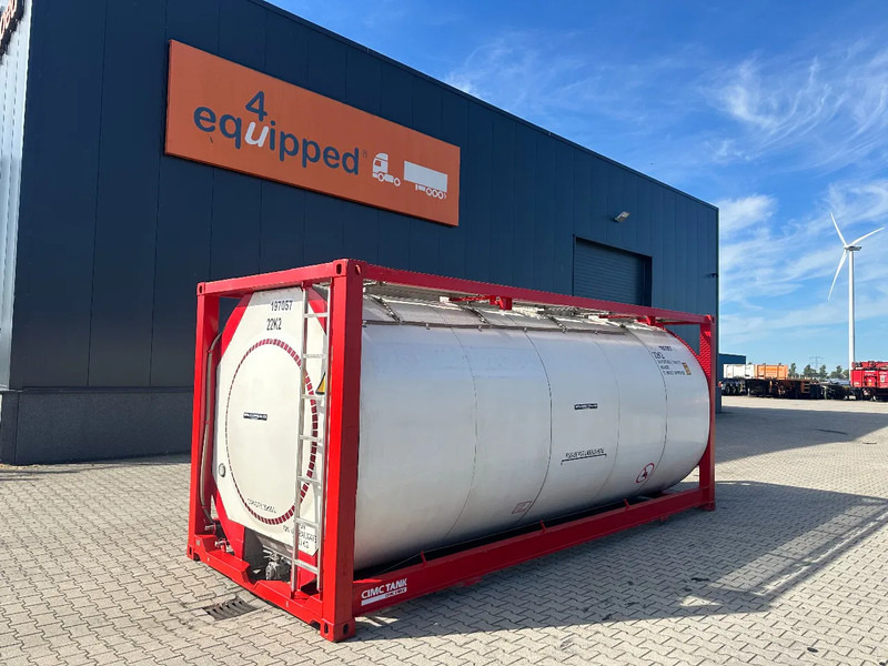 CIMC 20FT ISO, 25.080L/1-COMP/3 BAFFELS/4 covers, 5Y valid until 12/2026 - Storage tank: picture 1 CIMC 20FT ISO, 25.080L/1-COMP/3 BAFFELS/4 covers, 5Y valid until 12/2026 - Storage tank: picture 1