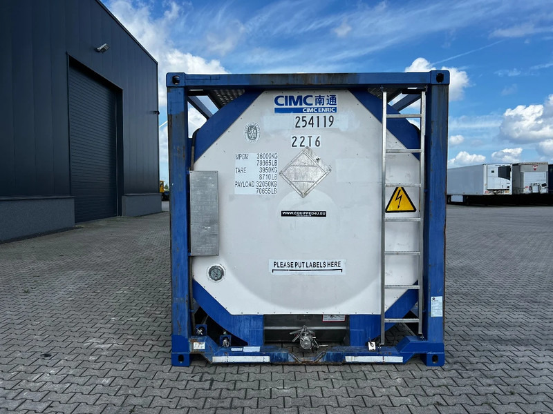 Storage tank for transportation of chemicals CIMC 20FT ISO, 25.090L/1-COMP/3 BAFFELS/4 manholes, ADR valid until 11/2026: picture 9