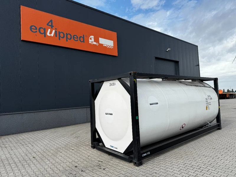 CIMC TOP: 2022, 20FT ISO, 25.030L, L4BN, UN Portable, T11, test: 1-2027 - Storage tank: picture 1 CIMC TOP: 2022, 20FT ISO, 25.030L, L4BN, UN Portable, T11, test: 1-2027 - Storage tank: picture 1