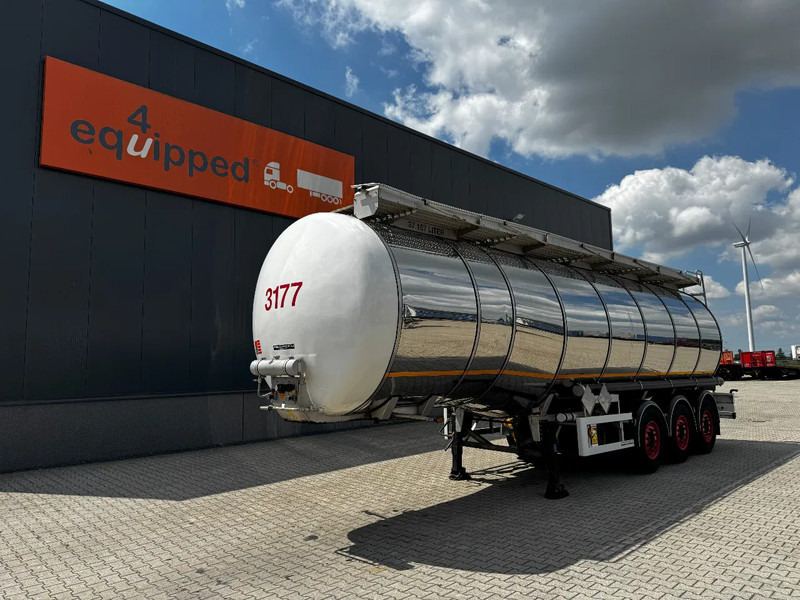 Indox 37.500L / 1-COMP /4-BAFFELS, ADR, L4BH, INOX, NL, APK 06/2026, new Saf axles - Tank semi-trailer: picture 1 Indox 37.500L / 1-COMP /4-BAFFELS, ADR, L4BH, INOX, NL, APK 06/2026, new Saf axles - Tank semi-trailer: picture 1