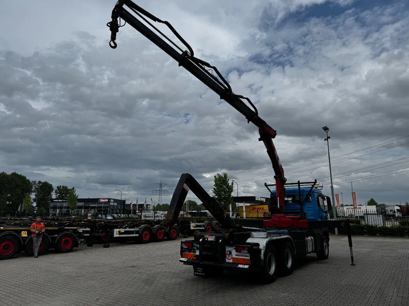 MAN TGS 33.440 6x4, EURO-4, HMF 1823 Crane + VDL HOOK, full spring, manual gearbox, MOT 03/2026 - Hook lift truck, Crane truck: picture 4 MAN TGS 33.440 6x4, EURO-4, HMF 1823 Crane + VDL HOOK, full spring, manual gearbox, MOT 03/2026 - Hook lift truck, Crane truck: picture 4