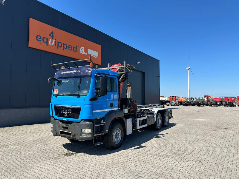 MAN TGS 33.440 6x4, EURO-5, HMF 2030 Crane + VDL HOOK, full spring, manual gearbox, MOT 03/2026 - Hook lift truck, Crane truck: picture 3 MAN TGS 33.440 6x4, EURO-5, HMF 2030 Crane + VDL HOOK, full spring, manual gearbox, MOT 03/2026 - Hook lift truck, Crane truck: picture 3