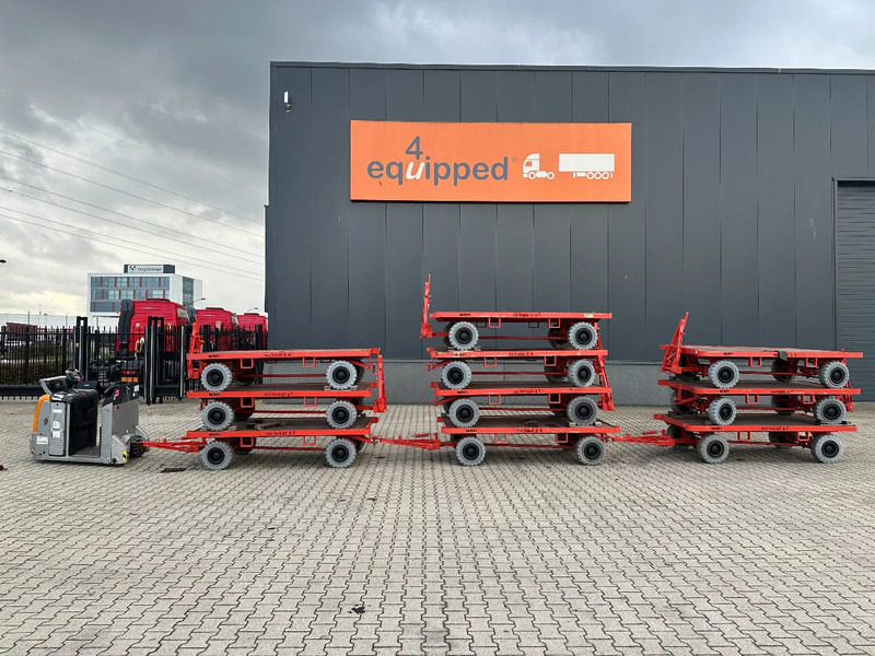 Still + 10x 2016 MAFI double-steered and connectable heavy-duty trailers with 6000kg loading capacity - Dropside/ Flatbed trailer: picture 1 Still + 10x 2016 MAFI double-steered and connectable heavy-duty trailers with 6000kg loading capacity - Dropside/ Flatbed trailer: picture 1