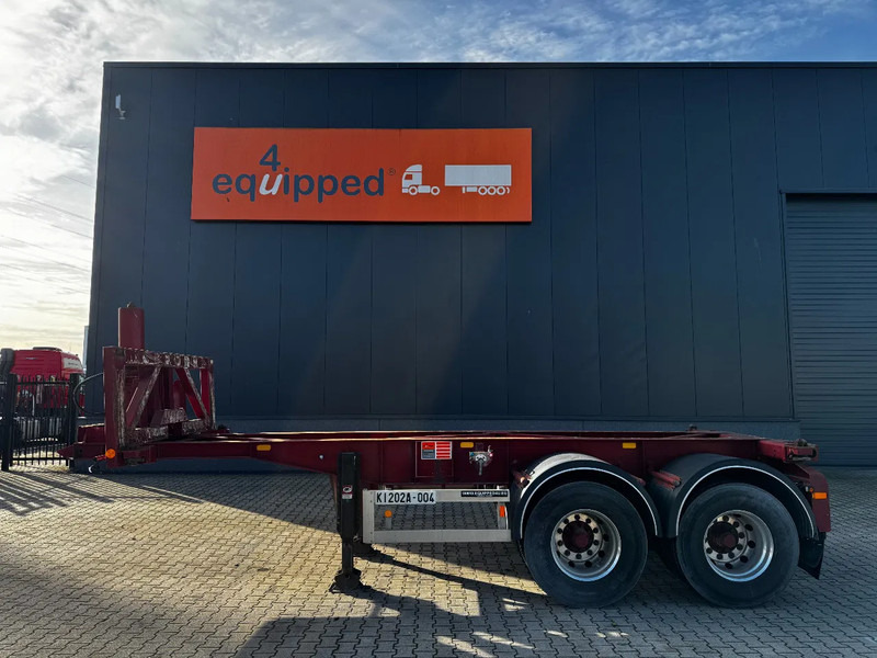 Van Hool 2 AXLE 20FT TIPPING-CHASSIS, TWIN-TIRES, BPW + DRUM, ALCOA - Container transporter/ Swap body semi-trailer: picture 2 Van Hool 2 AXLE 20FT TIPPING-CHASSIS, TWIN-TIRES, BPW + DRUM, ALCOA - Container transporter/ Swap body semi-trailer: picture 2