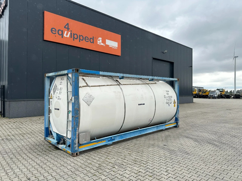Storage tank for transportation of chemicals Welfit Oddy 20FT ISO, 24.990L/1-COMP/3 BAFFELS/4 manholes, ADR-test valid until 03/2025: picture 1