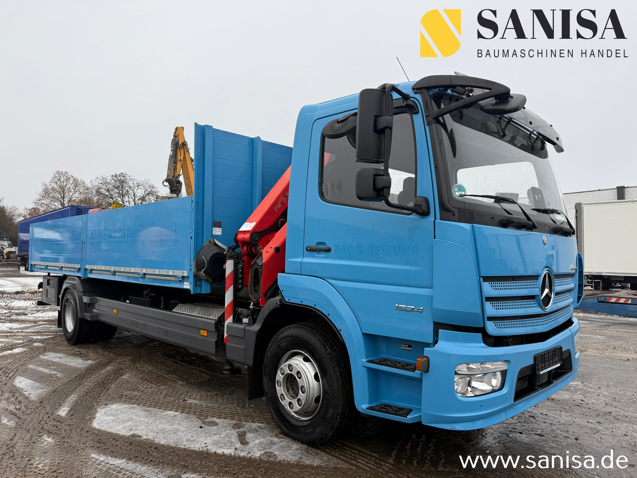 MERCEDES-BENZ Atego 1524/Palfinger PK 9.501/Funk - Dropside/ Flatbed truck, Crane truck: picture 1 MERCEDES-BENZ Atego 1524/Palfinger PK 9.501/Funk - Dropside/ Flatbed truck, Crane truck: picture 1