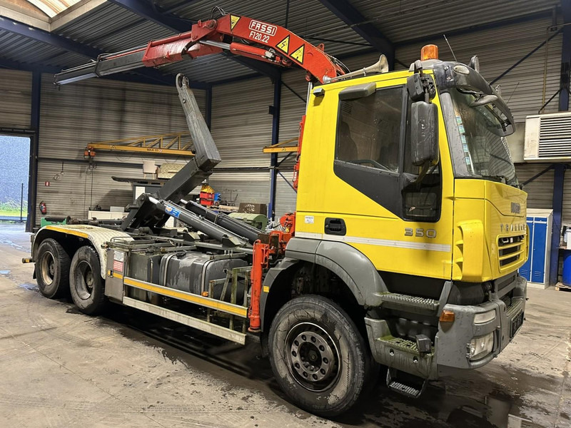 Iveco TRAKKER 350 6x4 HOOKLIFT + CRANE FASSI F120.22 (5/6 F) - *342.000km* - STEEL SPRING / BIG AXLES - AS TRONIC AUTOMATIC GEARBOX - Hook lift truck, Crane truck: picture 1 Iveco TRAKKER 350 6x4 HOOKLIFT + CRANE FASSI F120.22 (5/6 F) - *342.000km* - STEEL SPRING / BIG AXLES - AS TRONIC AUTOMATIC GEARBOX - Hook lift truck, Crane truck: picture 1