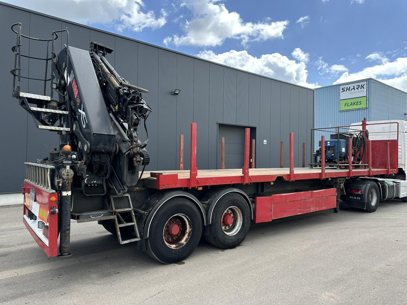 Kwb 2-AXLES PLATFORM + CRANE + HIAB 377 E-4 HIPRO + JIB 100X-3 + RADIO + ROTATOR - SAF axles - AIR SUSPENISION - BELGIAN REG. - Dropside/ Flatbed semi-trailer: picture 1 Kwb 2-AXLES PLATFORM + CRANE + HIAB 377 E-4 HIPRO + JIB 100X-3 + RADIO + ROTATOR - SAF axles - AIR SUSPENISION - BELGIAN REG. - Dropside/ Flatbed semi-trailer: picture 1