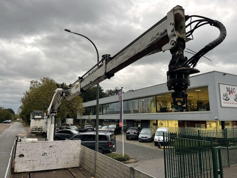 Dropside/ Flatbed semi-trailer Kwb STEENOPLEGGER KRAAN HIAB R130-F2 - 2x EXT + ROTATOR -  2x STUURASSEN - SCHIJFREMMEN - SAF ASSEN: picture 12