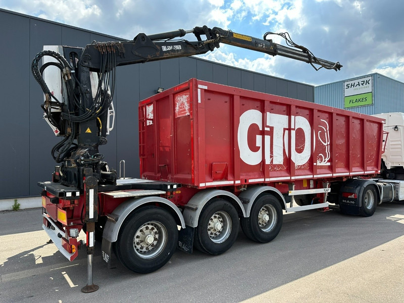 LAG 3-AXLES ALU BOX + CRANE JONSORED 1090 DT-CORTO + CABIN - 2x EXTENDABLE - 5/6 F - BELGIAN PAPERS - Dropside/ Flatbed semi-trailer: picture 2 LAG 3-AXLES ALU BOX + CRANE JONSORED 1090 DT-CORTO + CABIN - 2x EXTENDABLE - 5/6 F - BELGIAN PAPERS - Dropside/ Flatbed semi-trailer: picture 2