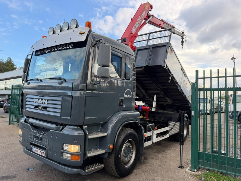 MAN TGA 18.350 4x2 TIPPER + CRANE HMF 1110 K2 + ROTATOR - STEEL SPRING / BLATT / BALLESTAS / LAMES - BE TRUCK - Tipper, Crane truck: picture 2 MAN TGA 18.350 4x2 TIPPER + CRANE HMF 1110 K2 + ROTATOR - STEEL SPRING / BLATT / BALLESTAS / LAMES - BE TRUCK - Tipper, Crane truck: picture 2