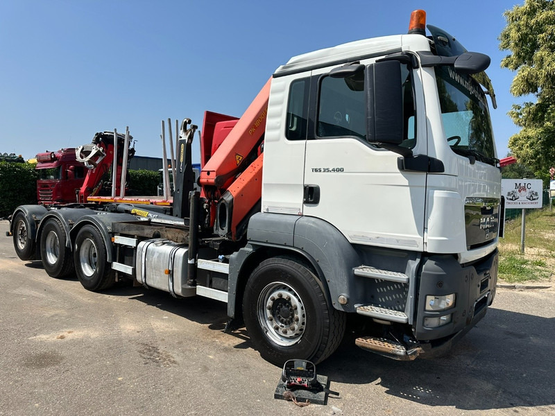 MAN TGS 35.400 8x4 TRIDEM HOOKLIFT T22 + CRANE PALFINGER PK 18001 EH + RADIO - EURO 5 - LIFT/STEERING AXLE - BE TRUCK - Hook lift truck, Crane truck: picture 3 MAN TGS 35.400 8x4 TRIDEM HOOKLIFT T22 + CRANE PALFINGER PK 18001 EH + RADIO - EURO 5 - LIFT/STEERING AXLE - BE TRUCK - Hook lift truck, Crane truck: picture 3