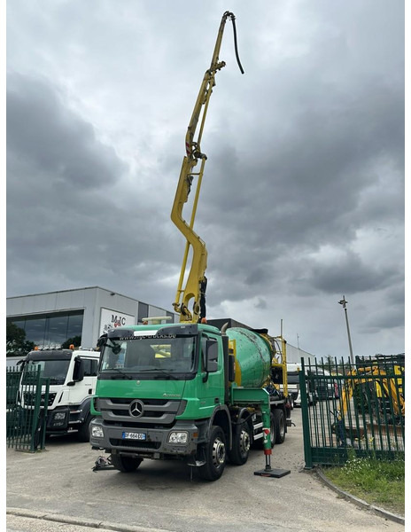 Concrete mixer truck Mercedes-Benz ACTROS 3241 8x4 PUMI PM M 21-3 (21m) Putzmeister - *238.000km* / 1586H - EPS - BLADVERING / NAAFREDUCTIE: picture 14