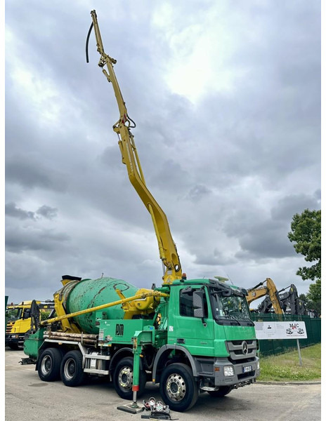 Concrete mixer truck Mercedes-Benz ACTROS 3241 8x4 PUMI PM M 21-3 (21m) Putzmeister - *238.000km* / 1586H - EPS - BLADVERING / NAAFREDUCTIE: picture 13
