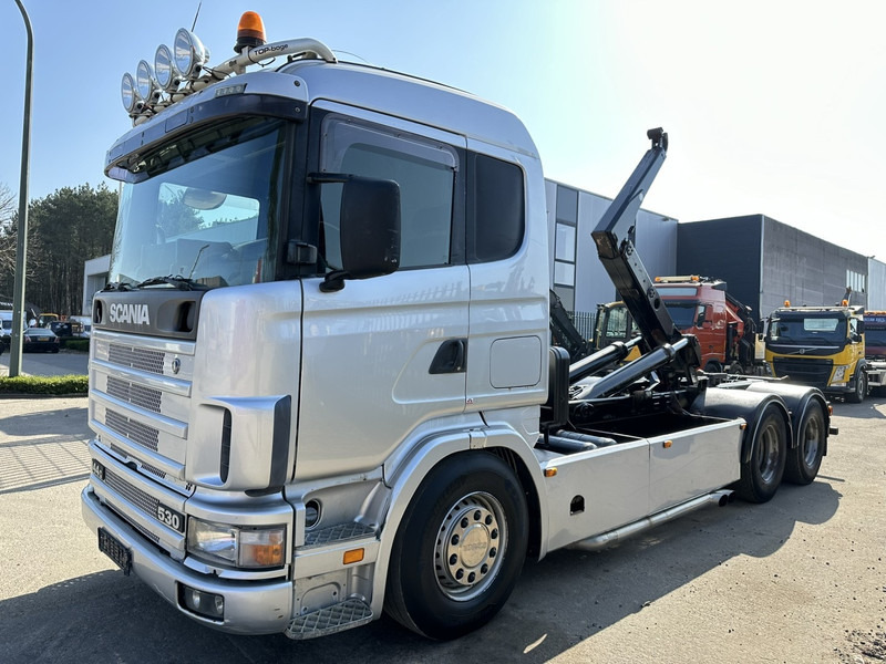 Scania 144G-530 V8 6x4 HOOKLIFT 20T MEILLER -VOL LUCHT - OPTI-CRUISE - CR19 SLAAPCABINE - Hook lift truck: picture 3 Scania 144G-530 V8 6x4 HOOKLIFT 20T MEILLER -VOL LUCHT - OPTI-CRUISE - CR19 SLAAPCABINE - Hook lift truck: picture 3
