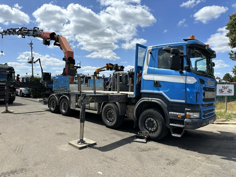 Scania G440 8x4 + (25m!) CRANE PALFINGER PK78002 SH G 8x + WINCH - PLATFORM 6m25 - MANUAL - HUB REDUCTION - STEEL SPRING - EURO 5 - BE TRUCK - Crane truck: picture 1 Scania G440 8x4 + (25m!) CRANE PALFINGER PK78002 SH G 8x + WINCH - PLATFORM 6m25 - MANUAL - HUB REDUCTION - STEEL SPRING - EURO 5 - BE TRUCK - Crane truck: picture 1
