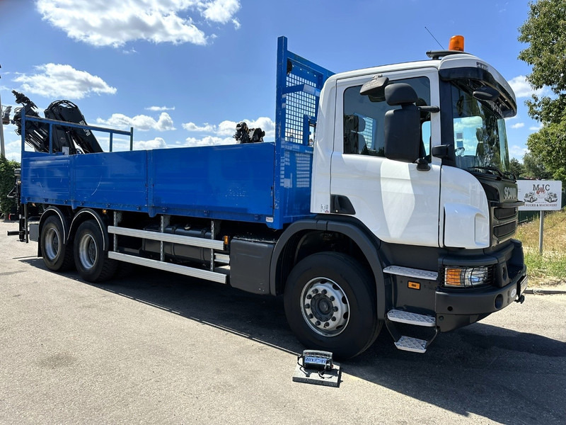 Scania P410 6x4 PRITSCHE + KRAN HIAB 166 ES-4 - RETARDER - ROTATOR - PLATFORM 6m80 - BIG AXLES HUB REDUCTION - STEEL SPRING - Dropside/ Flatbed truck, Crane truck: picture 1 Scania P410 6x4 PRITSCHE + KRAN HIAB 166 ES-4 - RETARDER - ROTATOR - PLATFORM 6m80 - BIG AXLES HUB REDUCTION - STEEL SPRING - Dropside/ Flatbed truck, Crane truck: picture 1