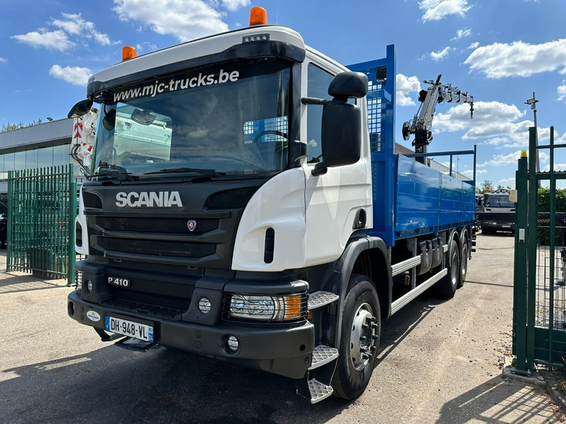 Scania P410 6x4 PRITSCHE + KRAN HIAB 166 ES-4 - RETARDER - ROTATOR - PLATFORM 6m80 - BIG AXLES HUB REDUCTION - STEEL SPRING - Dropside/ Flatbed truck, Crane truck: picture 4 Scania P410 6x4 PRITSCHE + KRAN HIAB 166 ES-4 - RETARDER - ROTATOR - PLATFORM 6m80 - BIG AXLES HUB REDUCTION - STEEL SPRING - Dropside/ Flatbed truck, Crane truck: picture 4