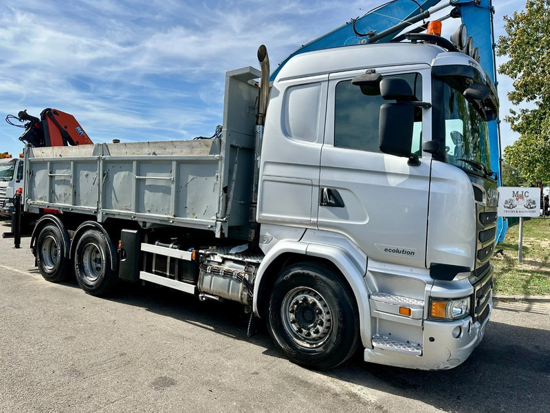 Scania R520 6x4 TIPPER + CRANE PALFINGER PK 15002 A - TRACTOR UNIT - RETARDER - *FULL AIR* - EUR 6 - BE TRUCK - Tipper, Crane truck: picture 2 Scania R520 6x4 TIPPER + CRANE PALFINGER PK 15002 A - TRACTOR UNIT - RETARDER - *FULL AIR* - EUR 6 - BE TRUCK - Tipper, Crane truck: picture 2