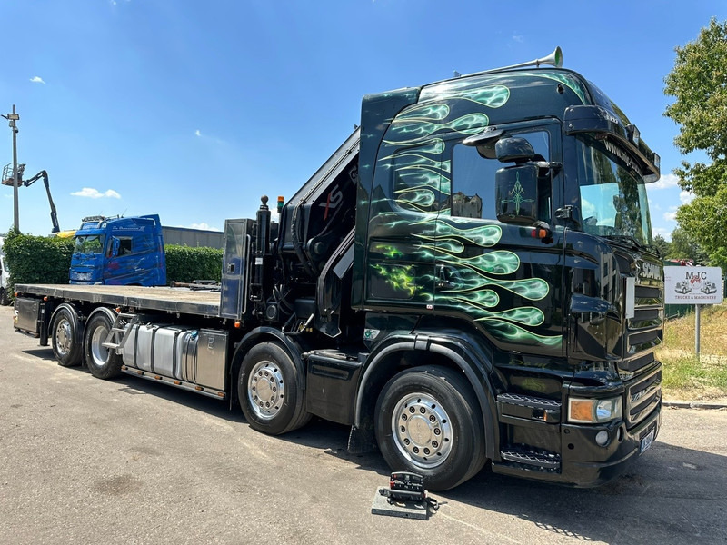 Scania R620 8x2 PRITSCHE + KRAN HIAB 800 EP-5 HIPRO - RETARDER - LIFT/STEERING AXLE - HIGHLINE SLEEPER - LEATHER - ALCOA - Dropside/ Flatbed truck, Crane truck: picture 1 Scania R620 8x2 PRITSCHE + KRAN HIAB 800 EP-5 HIPRO - RETARDER - LIFT/STEERING AXLE - HIGHLINE SLEEPER - LEATHER - ALCOA - Dropside/ Flatbed truck, Crane truck: picture 1