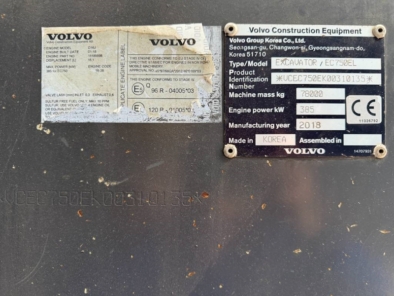 Volvo EC750E L - Crawler excavator: picture 5 Volvo EC750E L - Crawler excavator: picture 5