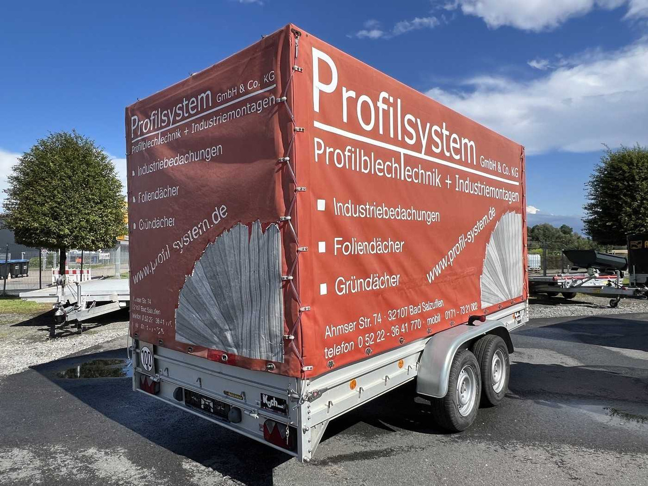 KOCH 10.26 mit Spriegel und Plane Kastenanhänger gebr - Curtainsider trailer: picture 2 KOCH 10.26 mit Spriegel und Plane Kastenanhänger gebr - Curtainsider trailer: picture 2