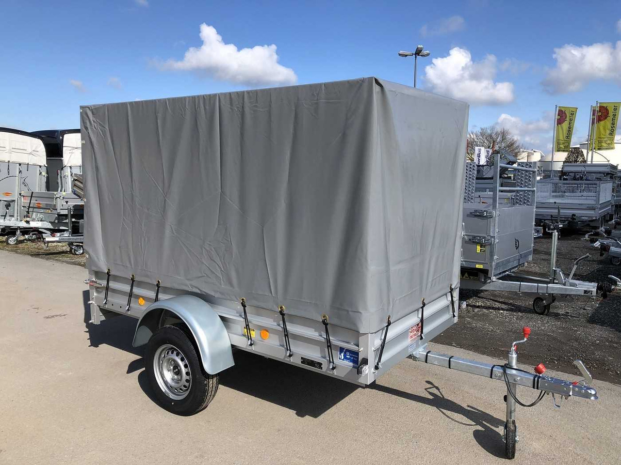 KOCH U4 mit Plane 1500 grau Kastenanhänger ungebremst - Car trailer: picture 3 KOCH U4 mit Plane 1500 grau Kastenanhänger ungebremst - Car trailer: picture 3