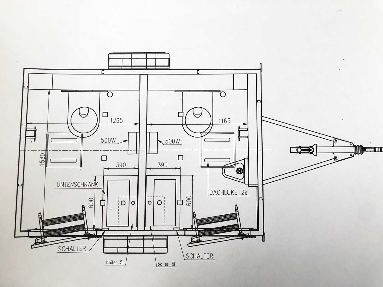 ROSEMEIER VE 1 Damen, 1 Herren, U H SILVER Toilettenanhänger - Construction container, Trailer: picture 2 ROSEMEIER VE 1 Damen, 1 Herren, U H SILVER Toilettenanhänger - Construction container, Trailer: picture 2