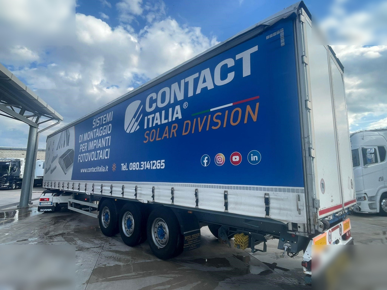 MERKER - Curtainsider semi-trailer: picture 2 MERKER - Curtainsider semi-trailer: picture 2