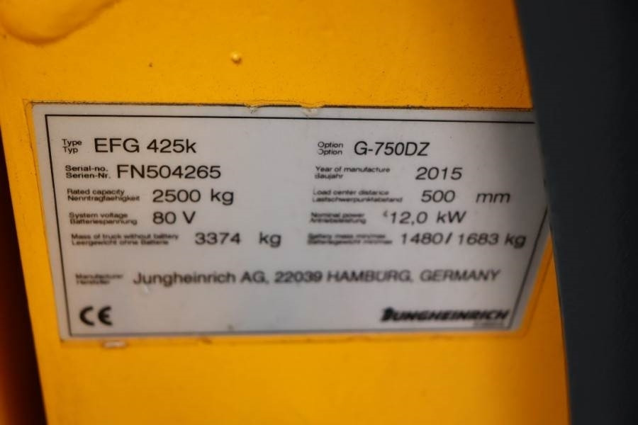 Diesel forklift Jungheinrich EFG425K Valid inspection, *Guarantee! Electric, Li: picture 6