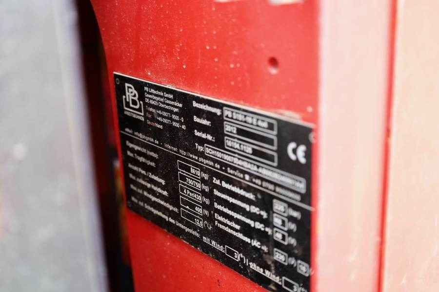 Scissor lift PB LIFT S151-19E 4x4 Electric, 4x4 Drive, 15m Working: picture 18