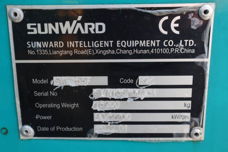 Sunward SWE155F CE certification, Diesel, Digging depth: 5 - Crawler excavator: picture 5 Sunward SWE155F CE certification, Diesel, Digging depth: 5 - Crawler excavator: picture 5