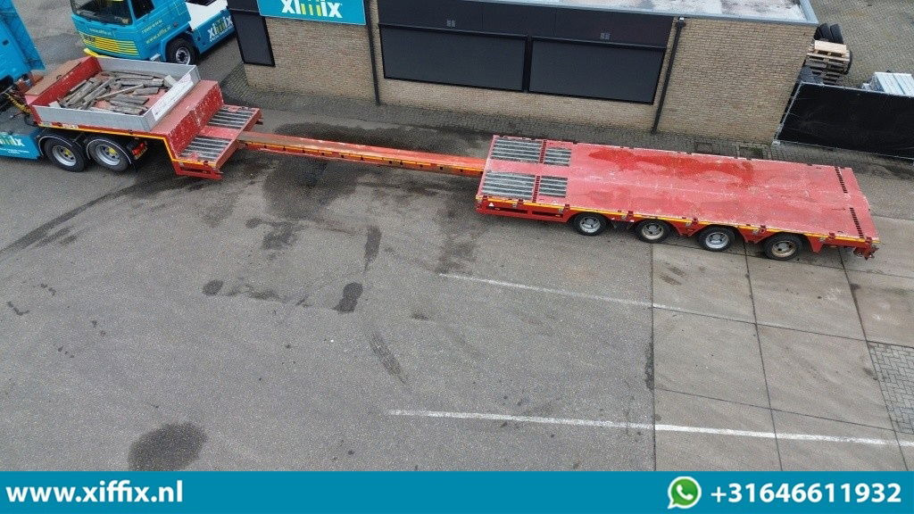 ES-GE 4-ass. Uitschuifbare semi dieplader / 80 cm. Hoog / 2x naloop gestuurd - Low loader semi-trailer: picture 2 ES-GE 4-ass. Uitschuifbare semi dieplader / 80 cm. Hoog / 2x naloop gestuurd - Low loader semi-trailer: picture 2