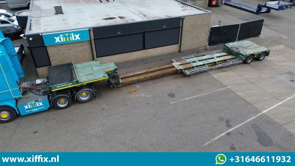 Faymonville 2-ass. Uitschuifbare dieplader met afneembare zwanenhals / 2x gestuu - Low loader semi-trailer: picture 1 Faymonville 2-ass. Uitschuifbare dieplader met afneembare zwanenhals / 2x gestuu - Low loader semi-trailer: picture 1