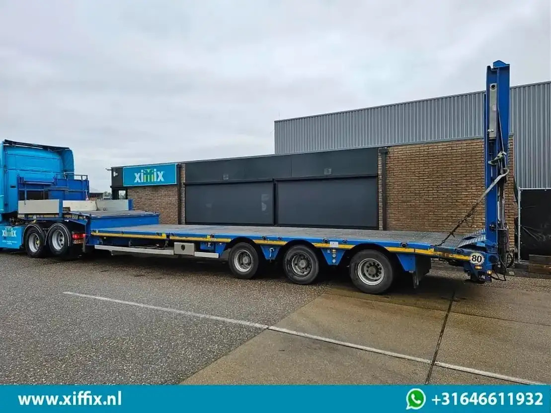 Faymonville 3-ass. Semi dieplader met dubbele hydr. Kleppen en hydr. Verstelbare - Low loader semi-trailer: picture 5 Faymonville 3-ass. Semi dieplader met dubbele hydr. Kleppen en hydr. Verstelbare - Low loader semi-trailer: picture 5