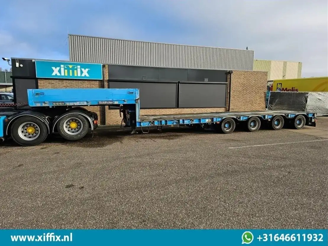 Goldhofer 4-ass. Uitschuifbare semi dieplader / 80 cm. Hoog / 3x gestuurd - Low loader semi-trailer: picture 4 Goldhofer 4-ass. Uitschuifbare semi dieplader / 80 cm. Hoog / 3x gestuurd - Low loader semi-trailer: picture 4