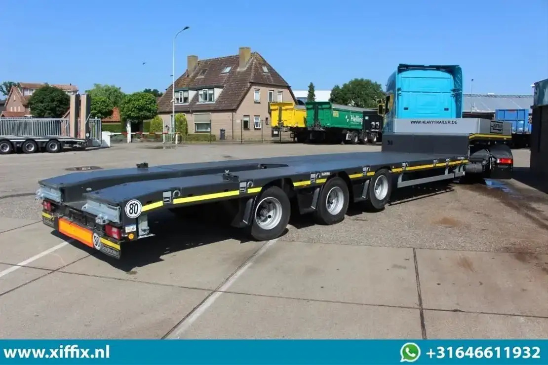 Goldhofer TE Huur 3-ass. Uitschuifbare semi dieplader / Naloop gestuurd - Low loader semi-trailer: picture 3 Goldhofer TE Huur 3-ass. Uitschuifbare semi dieplader / Naloop gestuurd - Low loader semi-trailer: picture 3